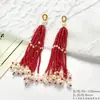Cadena de cuentas con borlas de estilo nacional, hecha a mano, brocado Song, colgante multicolor, DIY, pin para solapa, adorno colgante, accesorio para bolso