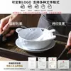 Vajilla de Melamina Xiangyuan Azucarera Recipiente para Postres Celebridad de Internet Comercial Porcelana de Imitación Helado Creativo Set de Tazones Pequeños con Doble Asa