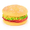 Juguete masticable creativo con sonido para mascotas, diseñado para que los perros muelan sus dientes y limpien sus encías, con diseño de hamburguesa de vinilo, juguetes para mascotas al por mayor