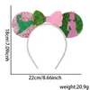 Nueva Diadema Corona Escoba Cabeza de Mickey Rosa Verde Diadema Decoración Fiesta Temática Wicked Diadema