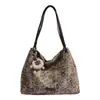 Moda Retrô Estampa de Leopardo Bolsa de Ombro Corrente Feminina Outono 2025 Nova Bolsa Dumpling de Ombro Único Bolsa Transversal de Grande Capacidade