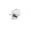 Gancho único de acero inoxidable 304 horneado sin clavos transfronterizo, gancho simple autoadhesivo, gancho de almacenamiento para cocina y baño