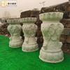 Pilar de Pedra Cais Bluestone Antigo Pilar Fabricado Pedra Angular Mármore Granito Pilar de Pedra Vaso de Flores Externo Suporte de Flores Pilar
