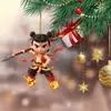 Plano 2D transfronterizo nuevo colgante de árbol de Navidad estilo chino decoración de dibujos animados niño mágico alrededor colgante para espejo retrovisor de coche