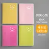 Caderno Fofo de Plástico 64K A6 Espessado Portátil Pequeno Caderno Papelaria Bloco de Notas Bolso com Aba Portátil Caderno de Calça Atacado
