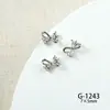 Nueva Joyería para Uñas con Lazo de Zirconia Joyería para Uñas con Lazo de Zirconio de Alta Gama Textura Lujo Ligero Francés Tridimensional