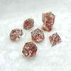 Em Estoque Design de Natal Dados com Cantos Afiados Embutidos Dados Dnd Dados Coc Dados para Jogos de Mesa