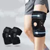 Tiras Esportivas Profissionais, Joelheiras Antiderrapantes, Suporte com Placa de Aço, Proteção de Menisco em Silicone Anticolisão, Equipamento de Proteção Compressivo para Patela Masculino