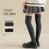 Meias de Comprimento Médio para Crianças, Meias Versáteis Estilo Coreano para Meninas Estudantes, Meias Longas Lisas para Meninas Mais Velhas