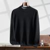 Outono e inverno novo 100 suéter de caxemira masculino meia gola alta gola alta cor sólida moda suéter quente camisa de base de malha