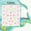 Adesivos para Unhas Yimei New Flower Lote Misto Adesivos 3D para Unhas Pequenos Adesivos Frescos de Tulipa para Unhas Adesivos para Unhas