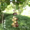 Bolsa con Campanilla de Viento de Cáscara de Fruta Encanto para Llavero Regalo Hecho a Mano Llavero Hecho a Mano con Campanilla Souvenir Turístico Hecho a Mano Daoli
