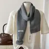 2026 Bufanda de Borlas Estilo Coreano Nueva para Mujer Invierno Engrosada Cálida Tejida Cuello Protector de Color Sólido Versátil Estilo Estudiante