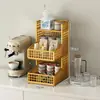 Suporte de Armazenamento para Xícaras Sala de Estar Mesa de Café Cantinho de Lanches Suporte de Armazenamento Mesa de Jantar Tampo de Mesa Armazenamento Caixa de Armazenamento para Sachês de Chá