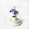 Nueva planta de flor de jazmín artificial de 2 piezas en maceta para decoración de mesa de restaurante y hotel, adorno de flor artificial, mini bonsái con sentido de ambiente