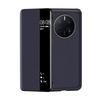 Aplicável à capa para celular Huawei Mate50Pro, capa de couro genuíno ultrafina com janela inteligente Mate50RS, capa de couro M50E resistente a quedas