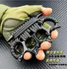 Conjunto de Punho de Quatro Dedos Tigre Metal Legítimo Equipamento de Luta para Autodefesa Anel de Arma Anel Fivela de Mão Suporte de Mão Fivela de Punho