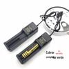 Lanterna de luz forte 26650 ventilador USB carregamento na base carregador de bateria de lítio 18650 multifuncional universal 4.2V