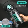 Botella de Agua Deportiva de Gran Capacidad 2L para Verano 2L Barril Ton Ton Vaso con Popote de Alto Valor Taza de Plástico para Fitness al Aire Libre Dropshipping