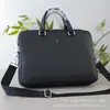 Maletín W Wan Long para Hombre de Cuero Bolsa de Oficina de Negocios Bolsa de Mano de Gran Capacidad para Reuniones Gubernamentales de Negocios Transfronteriza