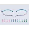 Pegatinas de Strass para Rostro Estilo Nuevo Transfronterizas Pegatinas de Diamantes de Cristal Color Caramelo Arcoíris Fiesta de Máscaras Fiesta Infantil Pegatinas de Diamantes Coloridas