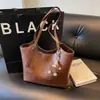 Bolsa Feminina Retrô Outono e Inverno Bolsas de Mão Femininas Nova Bolsa de Ombro Único de Alta Qualidade Bolsa Tote de Grande Capacidade Moda para Ir ao Trabalho Bolsa Grande