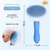 Pente para Gatos para Remover Pelos Soltos, Escova de Higiene para Cães, Ferramenta de Higiene para Gatos para Limpar Pelos Longos, Suprimentos Especializados para Gatos Pet para Remoção de Pelos