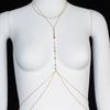 Cadena de sujetador de cristal transparente, sencilla y sexy, para traje de baño, accesorios de rendimiento, nuevo estilo