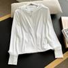 Chaqueta corta con capucha y cremallera para mujer, ropa de protección solar japonesa de primavera y verano, 457546