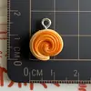 Lindo tamaño pequeño mini simulación pan resina DIY accesorios para joyería colgante colgante colgante llavero lote