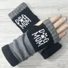 Guantes Personalizados para Otoño e Invierno, Guantes de Punto Cálidos y de Moda para Mujer, Moda Transfronteriza Guantes Bordados Patchwork Cálidos