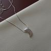 Collar de Perlas con Forma Barroca Coreana de Plata de Ley S925 Estilo Coreano Simple Estilo Caliente del Pequeño Libro Rojo Cadena para la Clavícula Venta al por Mayor