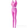 Conjunto de Roupas de Yoga Transfronteiriço Sutiã com Bojo Calça Fitness Justa Toque Nu Feminina Calça Esportiva de Corrida Elástica Conjunto de Duas Peças