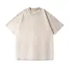 Camiseta infantil de algodón puro lavada estilo vintage, 230g, corte oversized y holgado, diseño de hombros caídos, marca de moda