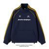 Moletom Funcional Avançado com Gola Alta Masculino Forrado com Fleece Outono e Inverno Tamanho Grande Algodão Veludo Raposa Prateada Pesado Solto Top Base