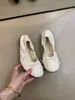 Primer Encuentro Temporada Planos Suaves Zapatos de Ballet para Mujer 2026 Nuevo Estilo Estilo Retro Francés Moño Punta Redonda Escote Bajo