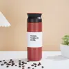 Copo Térmico Estilo Japonês com Pintura Spray em Aço Inoxidável 304, Copo de Viagem Portátil de Alta Estética para Mulheres, Copo de Café Simples, Personalizável