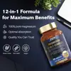 Cápsulas de Complejo de Magnesio 12 en 1 Comercio Exterior Transfronterizo Mercado Shopee Mercado Libre Canadá Lazada Glicinato de Magnesio