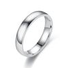 Anillo de Acero de Titanio para Hombre 468mm Forma de Arco Superficie Lisa Anillo Liso Anillo de Acero Inoxidable para Pareja Estilo Simple Fresco y Dulce