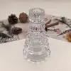 Portavelas de Árbol de Navidad de Vidrio Transparente Simple Nórdico Adornos de Decoración Navideña para Interiores Decoraciones de Mesa para Hotel Restaurante