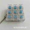 Testador de Teclado Mecânico de Nove Teclas, Pingente Chaveiro Brinquedo para Alívio de Estresse, Pressionar e Apertar com a Ponta dos Dedos Tetris