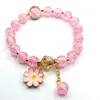 Pulsera Joyería Estilo Nacional, Pulsera Flor de Lirio del Valle Estilo Chino, Cuentas de Buda Tapa de Leche, Pulsera Flor Explosión, Cuentas Redondas de 10 mm, Pulsera de Perlas de Imitación