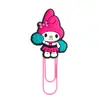 Clip de Papel Grande Sanrio Suministros de Oficina Clip de Papel Creativo Lindo Aguja en Forma de U Dibujos Animados de PVC Marcador de Páginas Colorido