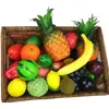 Modelo de Fruta de Simulação Conjunto de Frutas Falsas Maçã Banana Melancia Limão Laranja etc. Adereços para Fotos Decoração de Casa Exibição