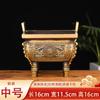 Adornos de trípode de cobre trípode sifang de latón sala de estar doméstica decoraciones de cobre puro mueble de TV tienda fabricantes de artesanías venta al por mayor