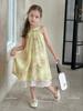 Vestido Tutu Elefantinho para Meninas 2026 Verão Novo Estilo Novo Estilo Chinês Sem Mangas Vestido Princesa Estilo Nacional Vestido Formal Vestido da Moda
