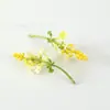 Decoração de Buquê de Grama Dourada Artificial Materiais de Flores Pequenas Arranjo de Parede de Flores para Casamento DIY Flores Artificiais Coloridas Cabeças de Flores Artificiais