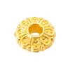 100 pulseira porta-flores oca pulseira contas pulseira espaçador tampa de flor junta material de acessórios para joias artesanais diy com contas