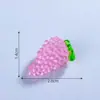 Joyería DIY Simulación Luminosa Fruta Grande Uva Morada Material Hecho a Mano Accesorios Colgantes Bolsa Ciega en Vivo Adornos Pequeños