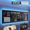 Sala de E-sports painel perfurado prateleira de parede preta mesa de computador painel de parede armazenamento decoração de arte em ferro display Maibao